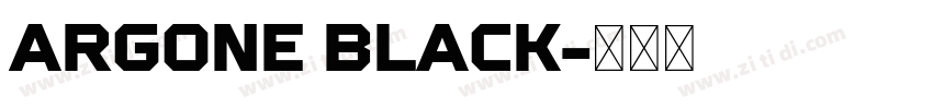 ARGONE BLACK字体转换